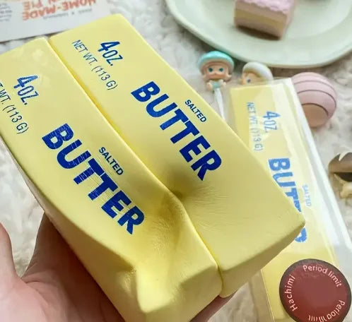 Simulated Butter Squishy Toy | Super Slow Rebound Fidget for Relaxation and Desk Decor