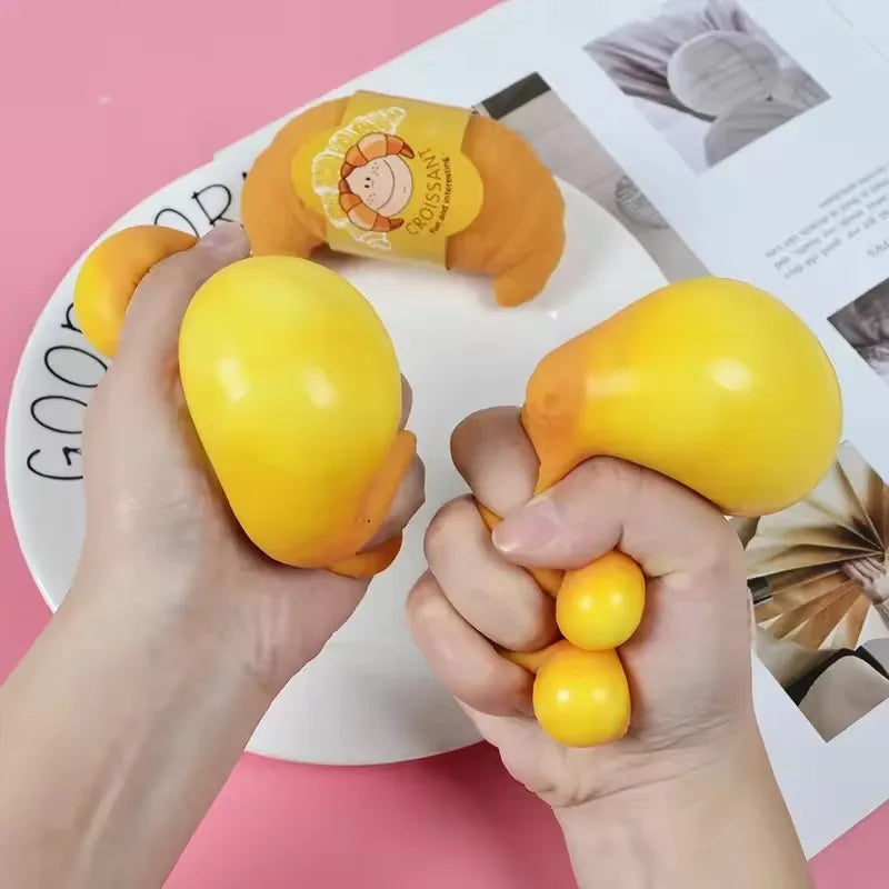 Imitation Pineapple Bun Squishy | Slow Rebound Dessert Fidget Toy