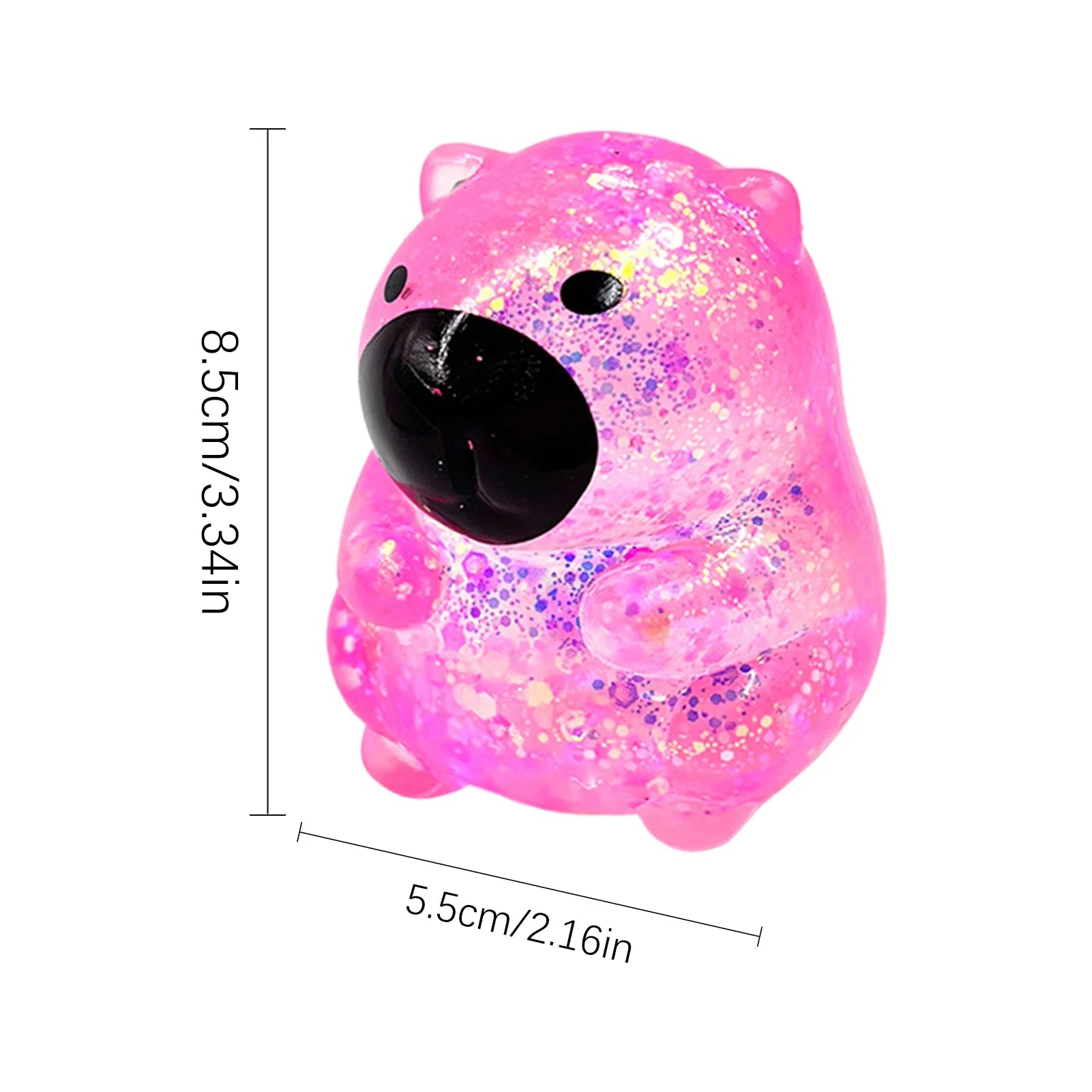 Maltose Cube Stress Squeeze Toy | Slow Rebound Polar Light Colorful TPR Block