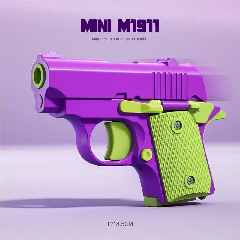3D Mini 1911 Gravity Fidget Toy | Stress Relief Decompression Toy Gun