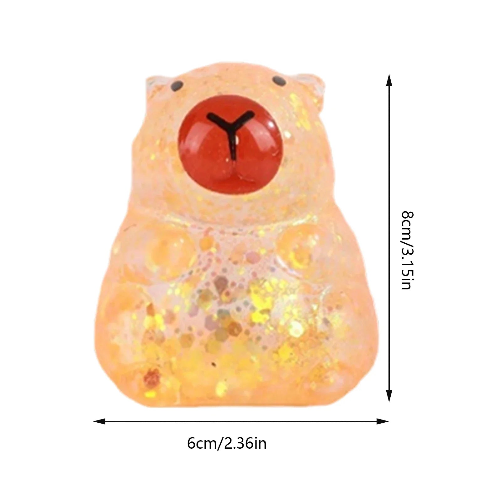 Maltose Cube Stress Squeeze Toy | Slow Rebound Polar Light Colorful TPR Block