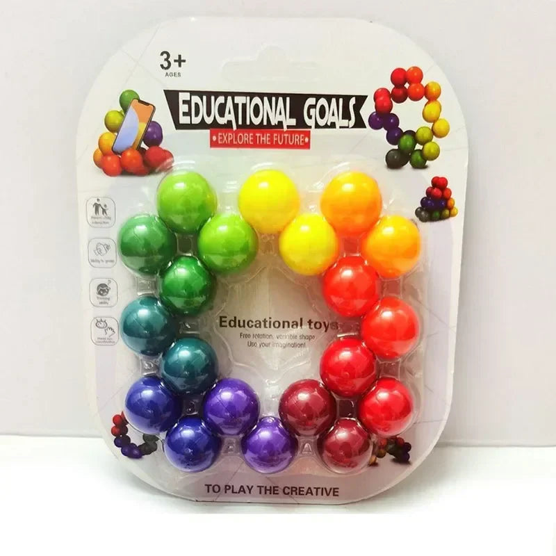 3D Puzzle Fidget Ball | Endless Twist and Turn Stress Relief Desk Sculpture