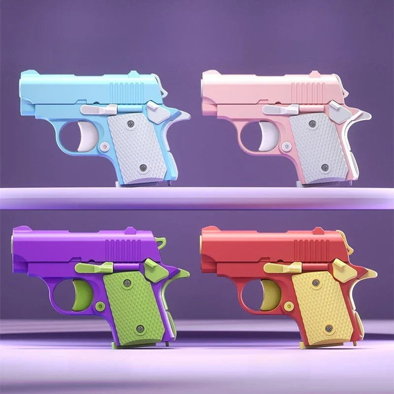3D Mini 1911 Gravity Fidget Toy | Stress Relief Decompression Toy Gun