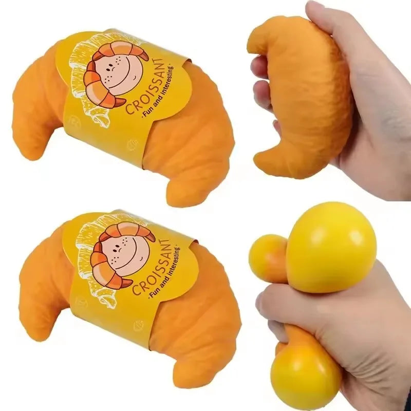 Imitation Pineapple Bun Squishy | Slow Rebound Dessert Fidget Toy