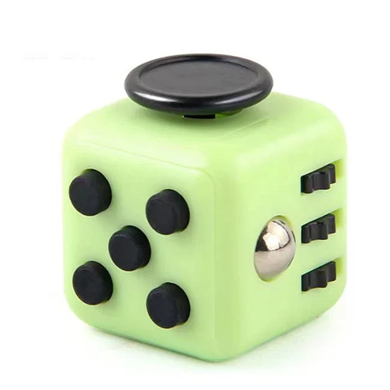 Solid Color Fidget Decompression Dice | Infinite Rubik Cube for Stress and Anxiety Relief