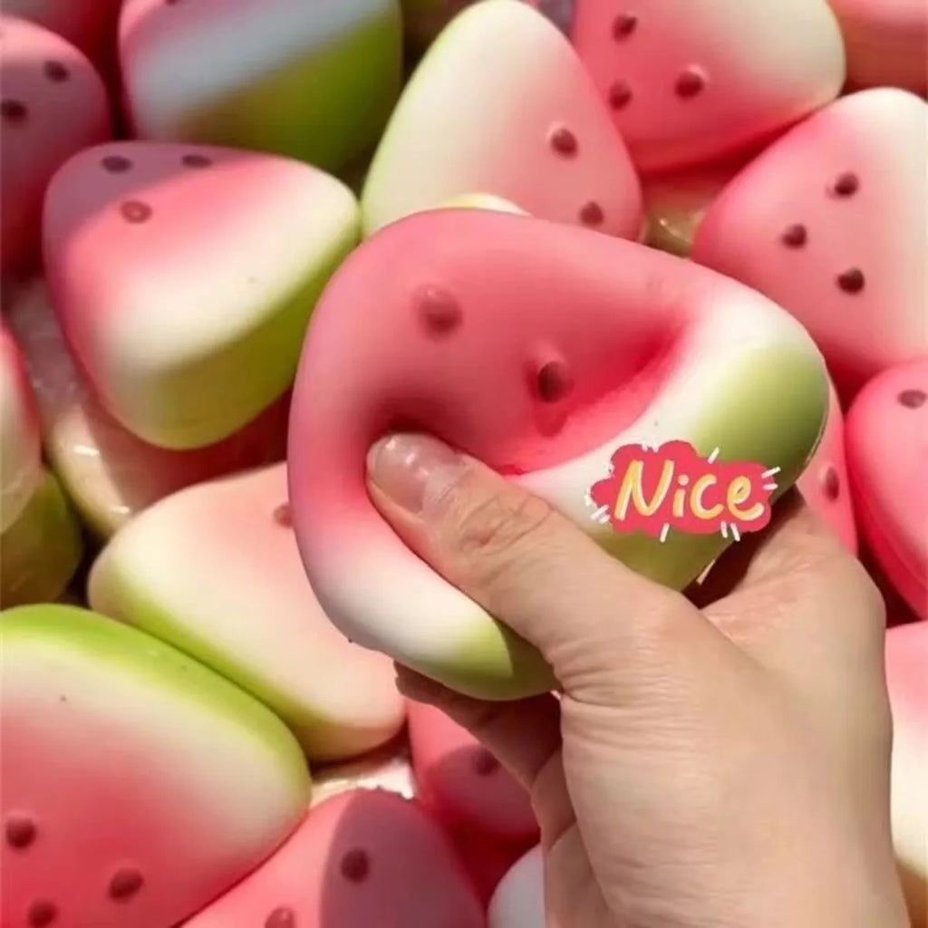 Summer Ice Watermelon Squishy | Slow Rising Soft Wet Squeeze Stress Relief Toy
