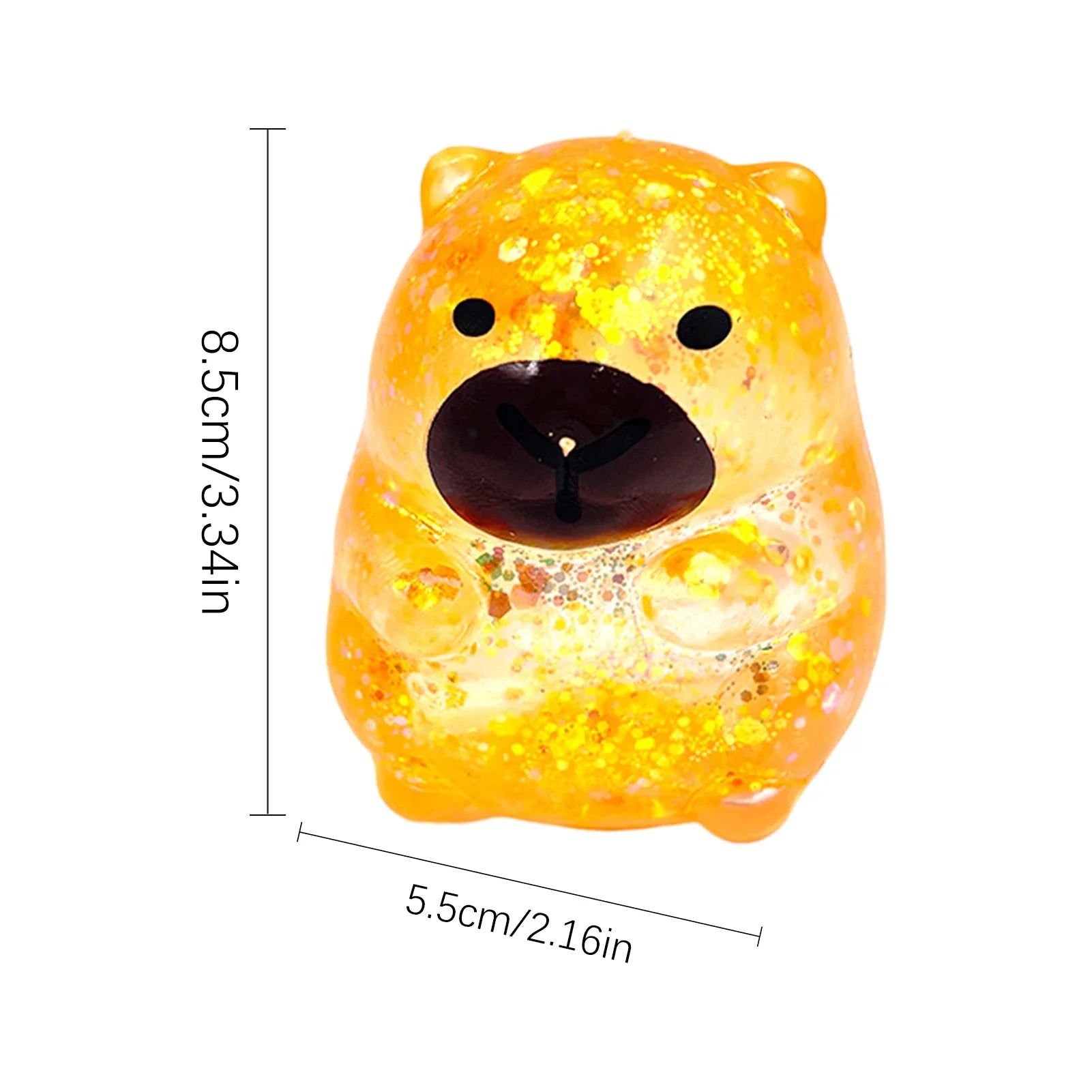 Maltose Cube Stress Squeeze Toy | Slow Rebound Polar Light Colorful TPR Block