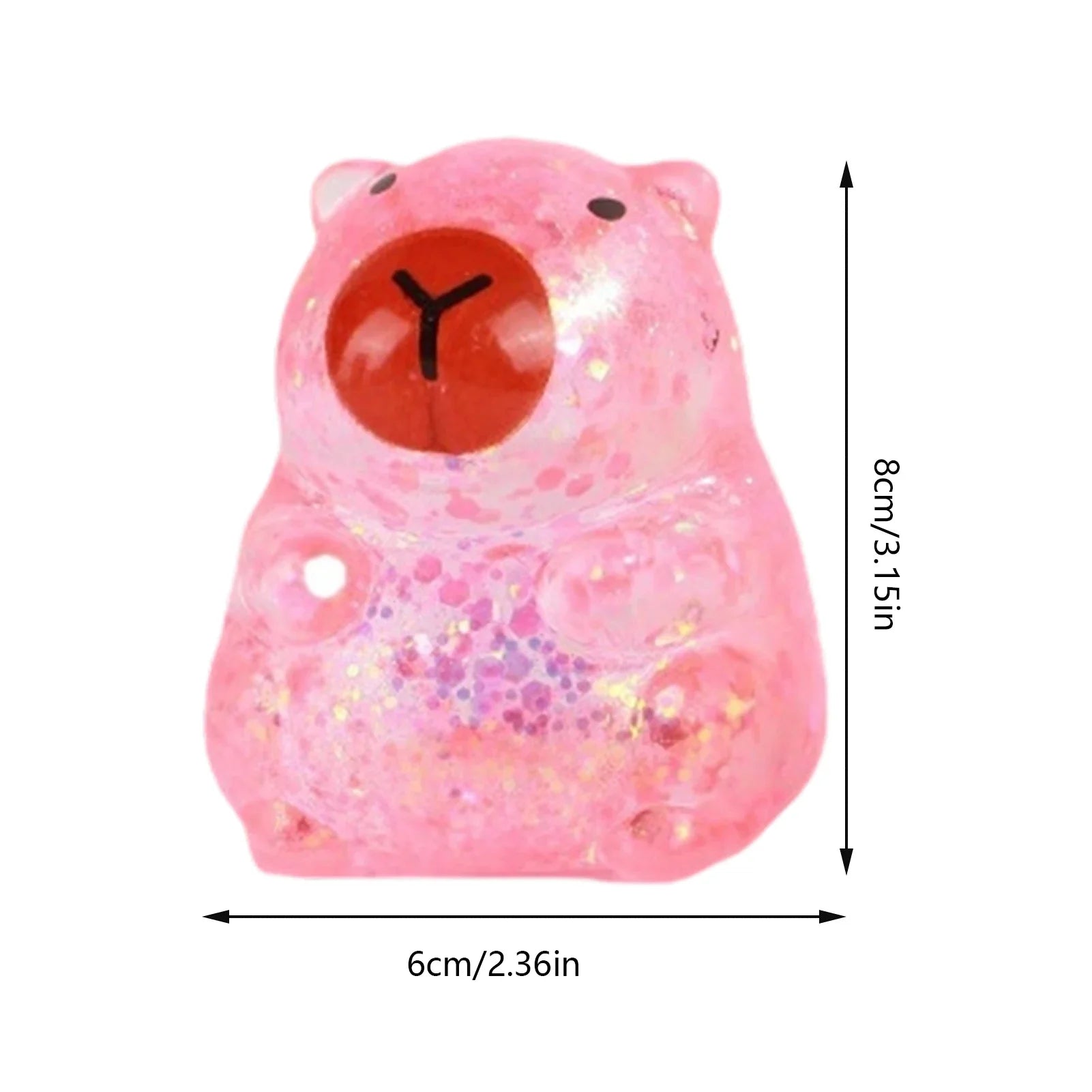 Maltose Cube Stress Squeeze Toy | Slow Rebound Polar Light Colorful TPR Block