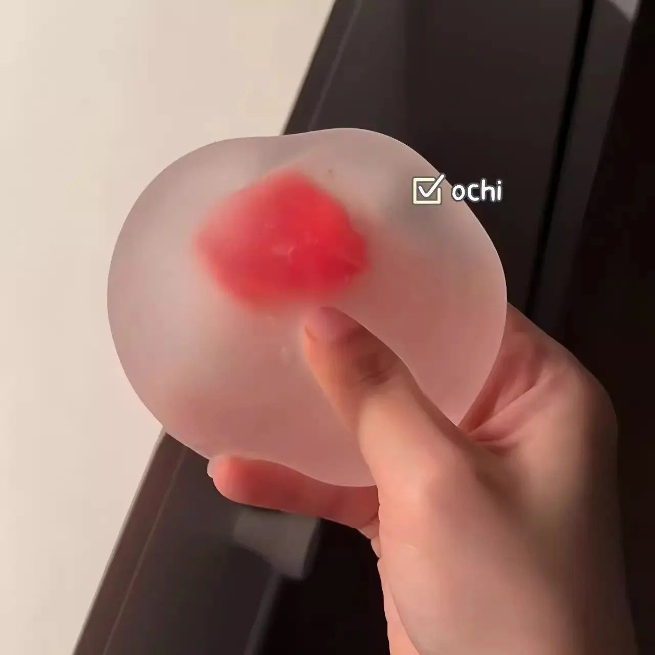 Strawberry Mochi Squeeze Toy | Slow Rebound Stress Relief Fidget for Venting Anger