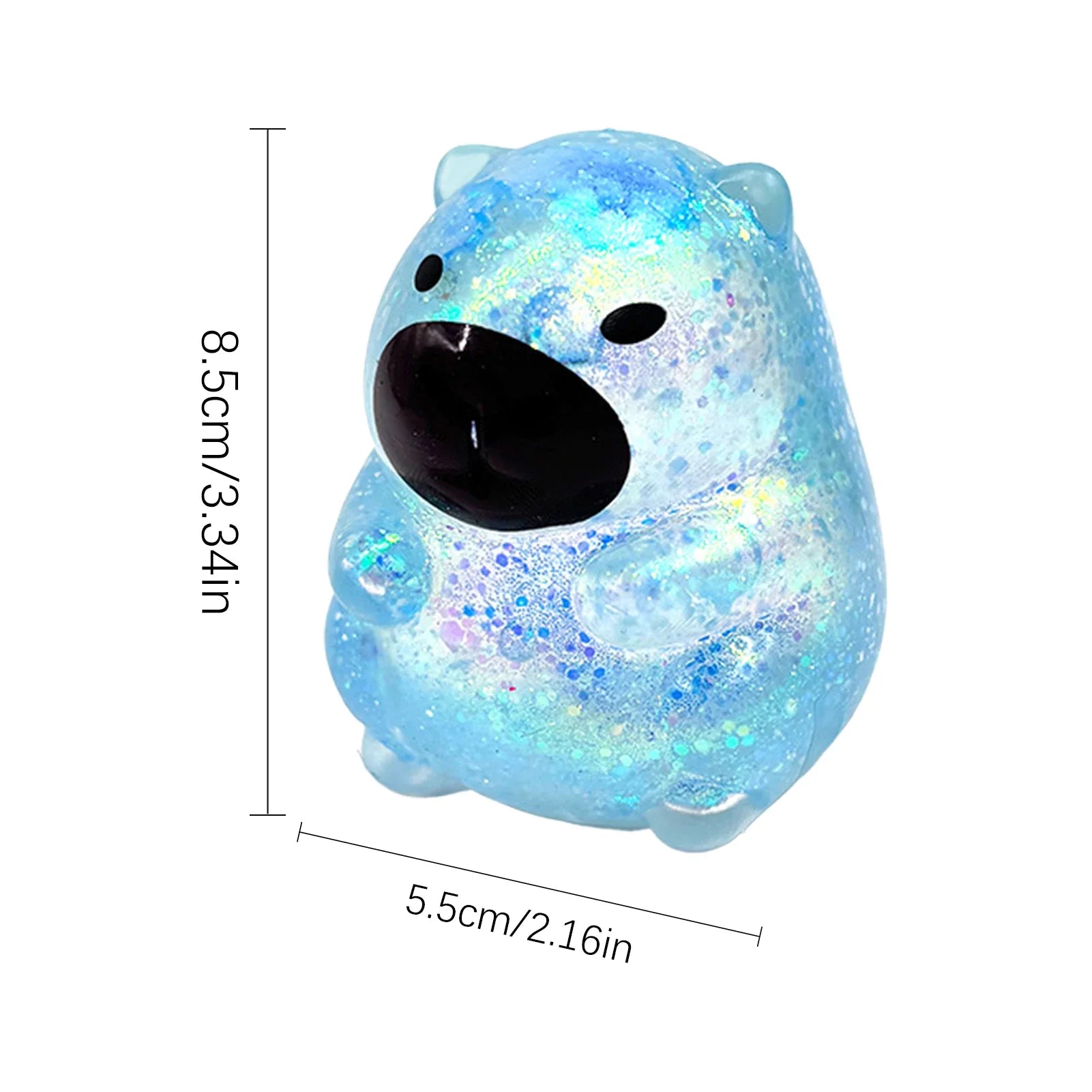 Maltose Cube Stress Squeeze Toy | Slow Rebound Polar Light Colorful TPR Block