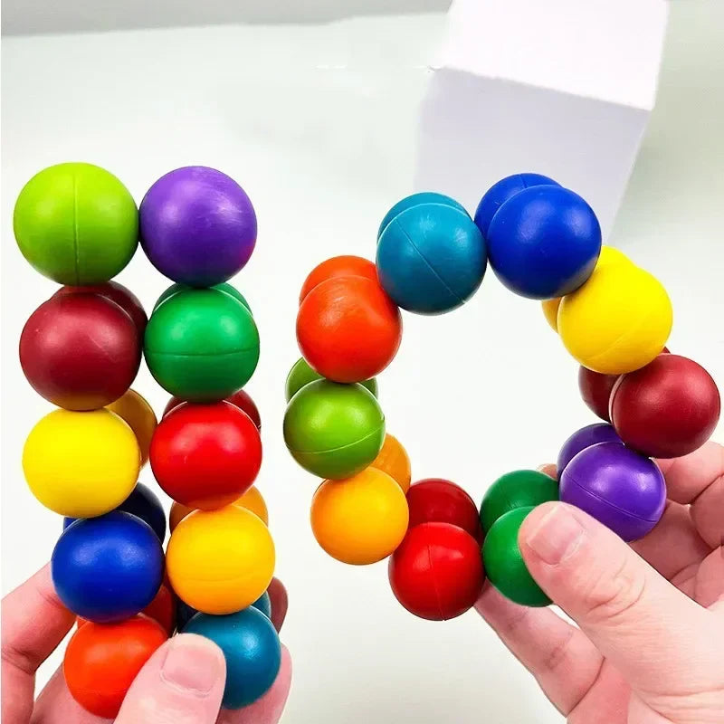 3D Puzzle Fidget Ball | Endless Twist and Turn Stress Relief Desk Sculpture