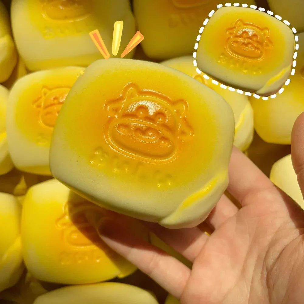 Simulated Milk Cake Bread Squishy | Slow Rising Sensory Fidget Toy for Stress Relief