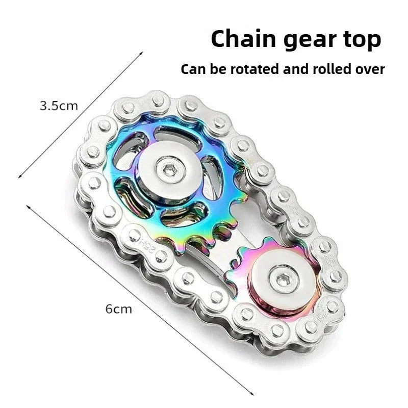 Metal Fidget Spinner Stainless Steel Stress Relief Desk Toy