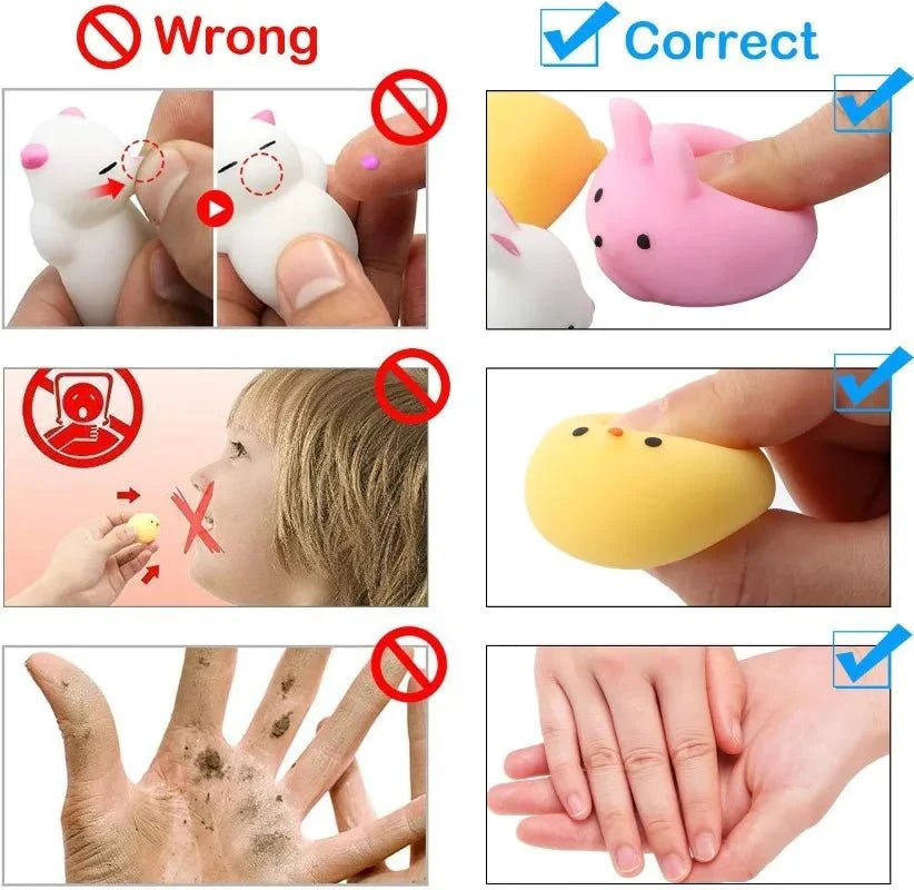 Mochi Squishy Toy Filled Easter Eggs – Animal Stress Relief Toys